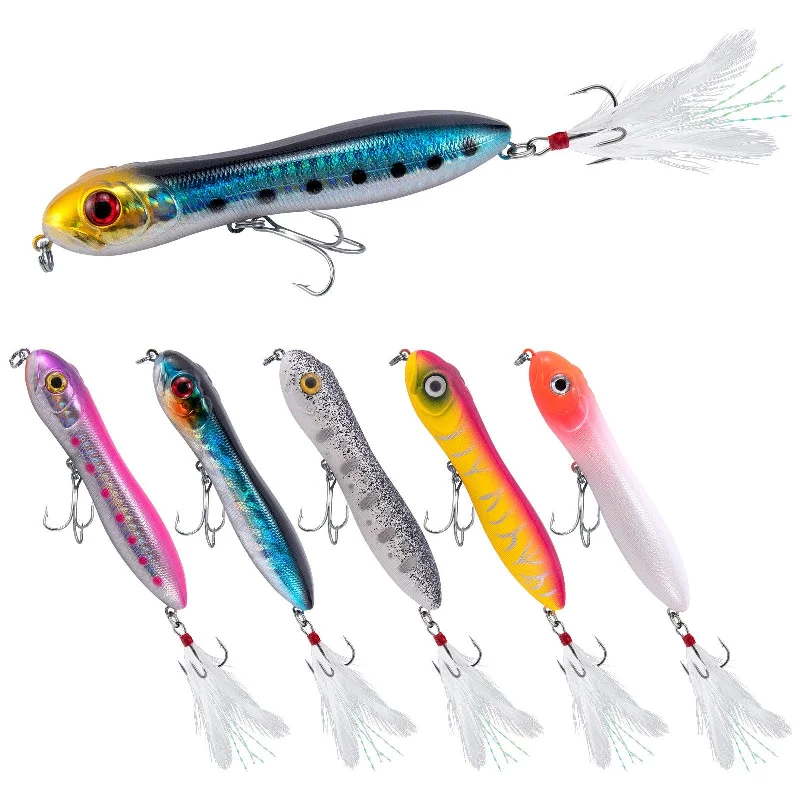 waterproof fishing gloves thermal Dr.Fish 6pcs Topwater Fishing Lures 4''