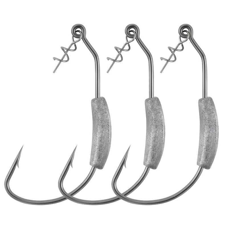 top-rated fly fishing waders Dr.Fish 20pcs Weighted Swimbait Hook 1/6-1/4oz