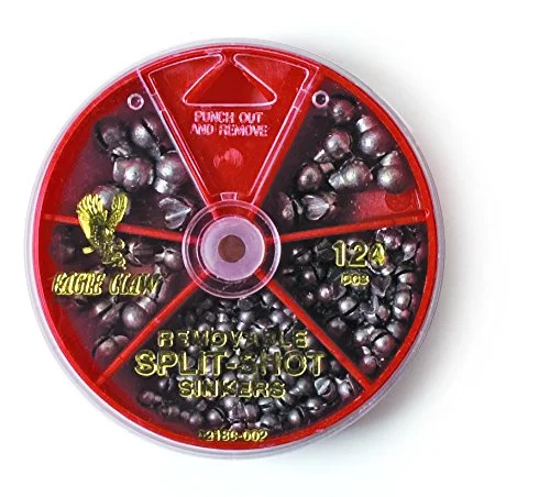 underwater fishing lights for boats Eagle Claw Removable Split Shot Sinkers Assorted