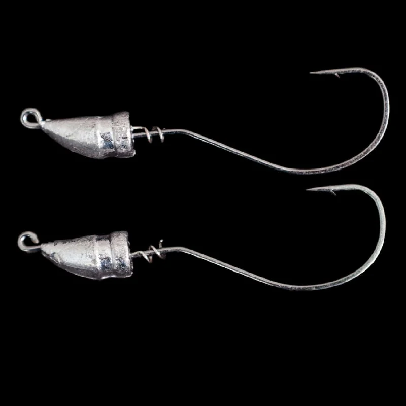 winter ice fishing gear Fish Snax ½ Oz Jighead - 2 Pack