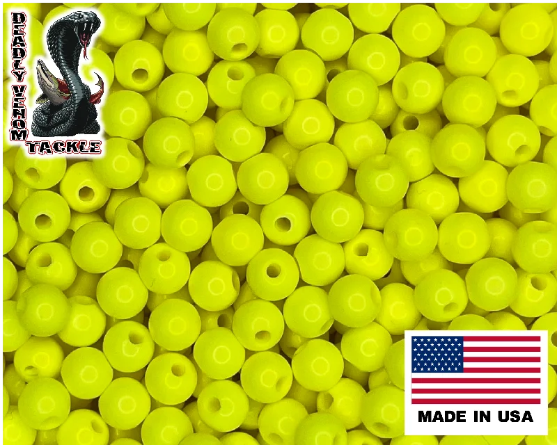 heavy-duty leader wire for sharks CHARTREUSE FISHING BEADS