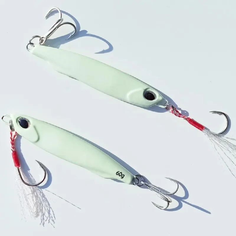 wading staff for fly fishing Fishing Lures - luminous glow metal sea bass mackerel