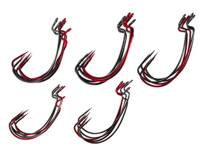 heavy-duty kayak anchor systems Gamakatsu 257000 Extra Wide Gap Worm Assortment Fishing Hook Size