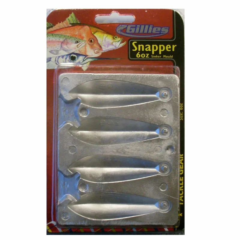 retractable ice fishing scoop Gillies Sinker Mould Snapper 6oz