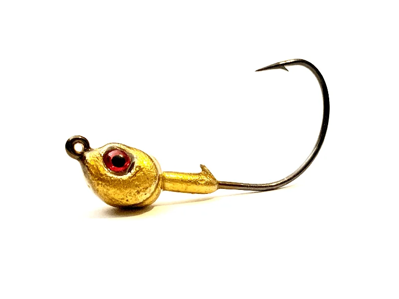 ice fishing augers electric Gold Kahle Hook Live Bait Jig Heads 3pk