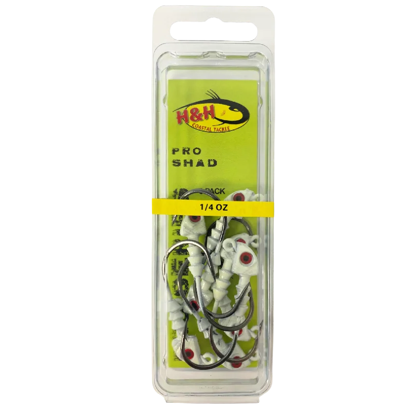glow in the dark fishing lures H&H Pro Shad Jig Head - Glow