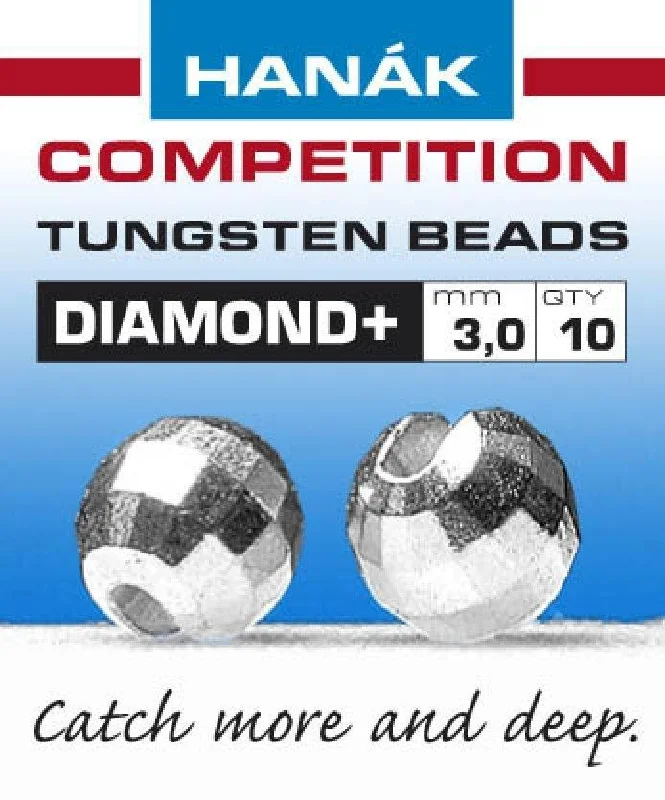 rubber coated landing nets Hanak Diamond+ Slotted Tungsten Beads 20 pack