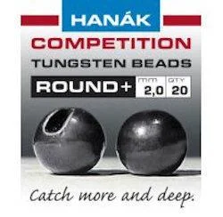 micro spinning reels ultralight Hanak Round+ Slotted Tungsten Beads 20 pack