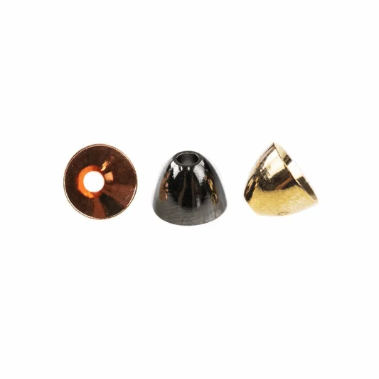 high-quality spoon lures for walleye Hareline Alaska Brass Cones