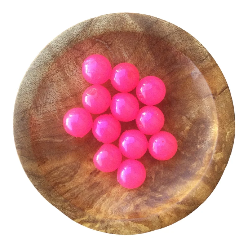 heavy-duty deep-sea jigging rods Hot Pink Prism Soft Plastic Bead Eggs