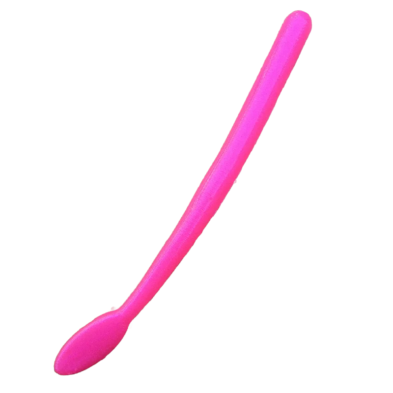glow-in-the-dark topwater lures Hot Pink Prism- Spoon Tail Worm