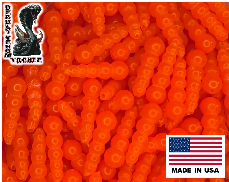 waterproof UV-protection fishing shirts ORANGE STACK BEADS 10 Pcs