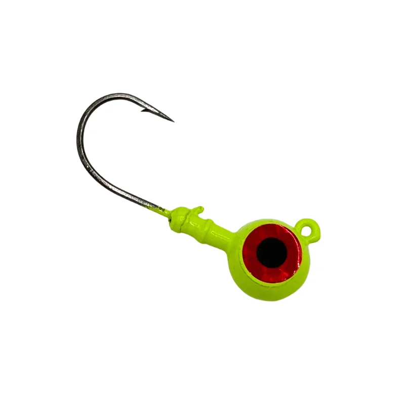 waterproof fishing maps and guides MagicTail Round Head Big Eye Jigheads