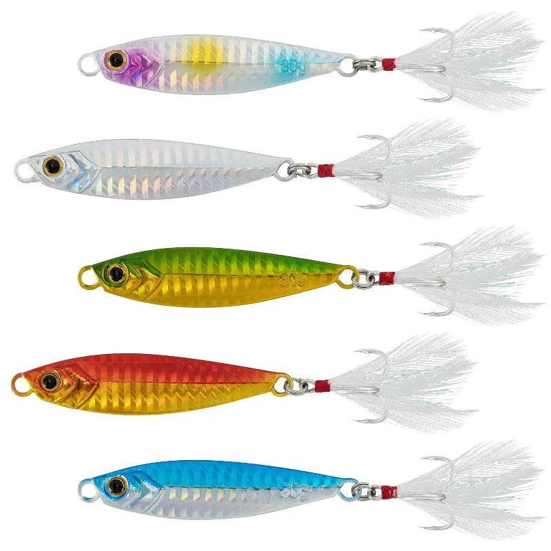 deep diving crankbaits bass Dr.Fish 5pcs Long Casting Metal Jigs 1/2oz-2oz