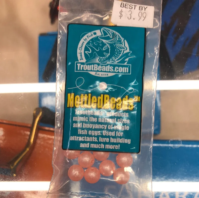 waterproof fishing maps and guides Mottled Beads 8mm Peach Roe-30