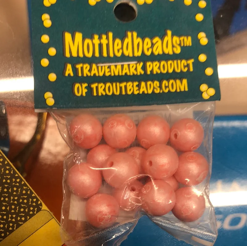 floating buzzbaits for summer fishing MottledBeads 10mm Salmon Pearl-15