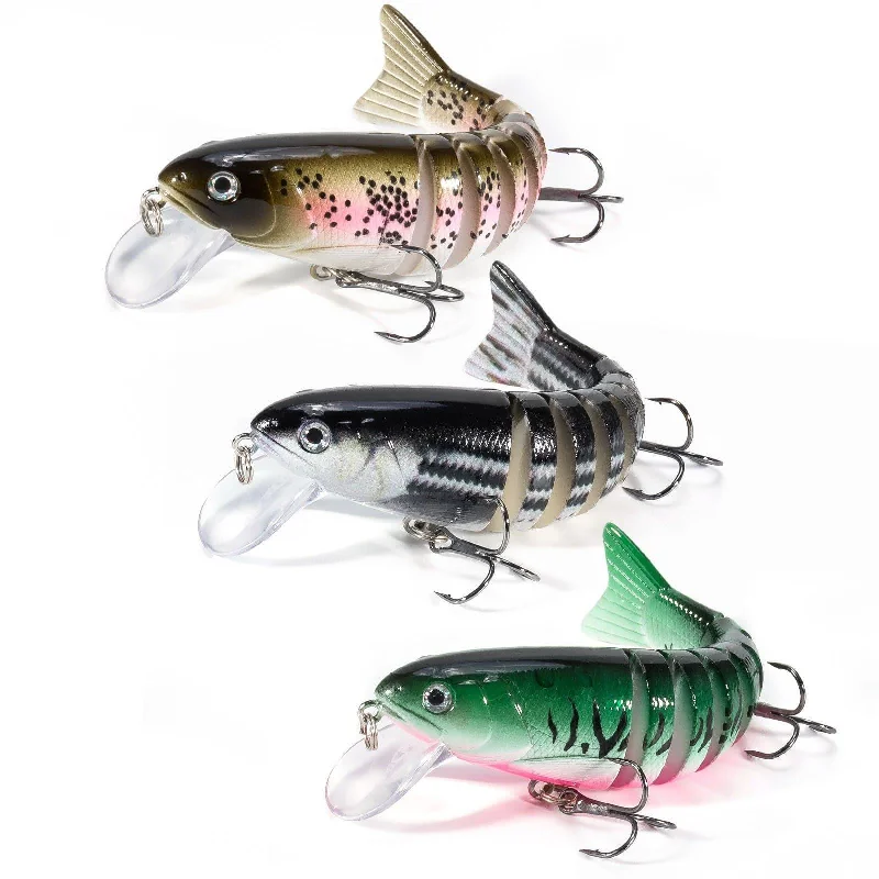 adjustable rod pod stands Dr.Fish 3pcs Multi Jointed Fishing Lures