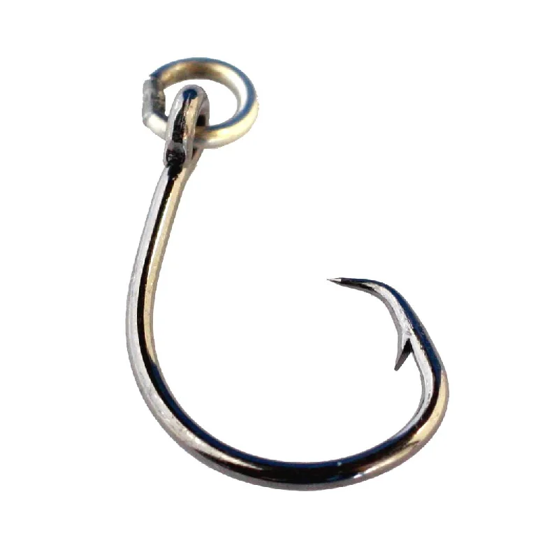 best fishing line for trout Mustad 4X Demon Offset Ringed Circle Hook R39943NP-BN