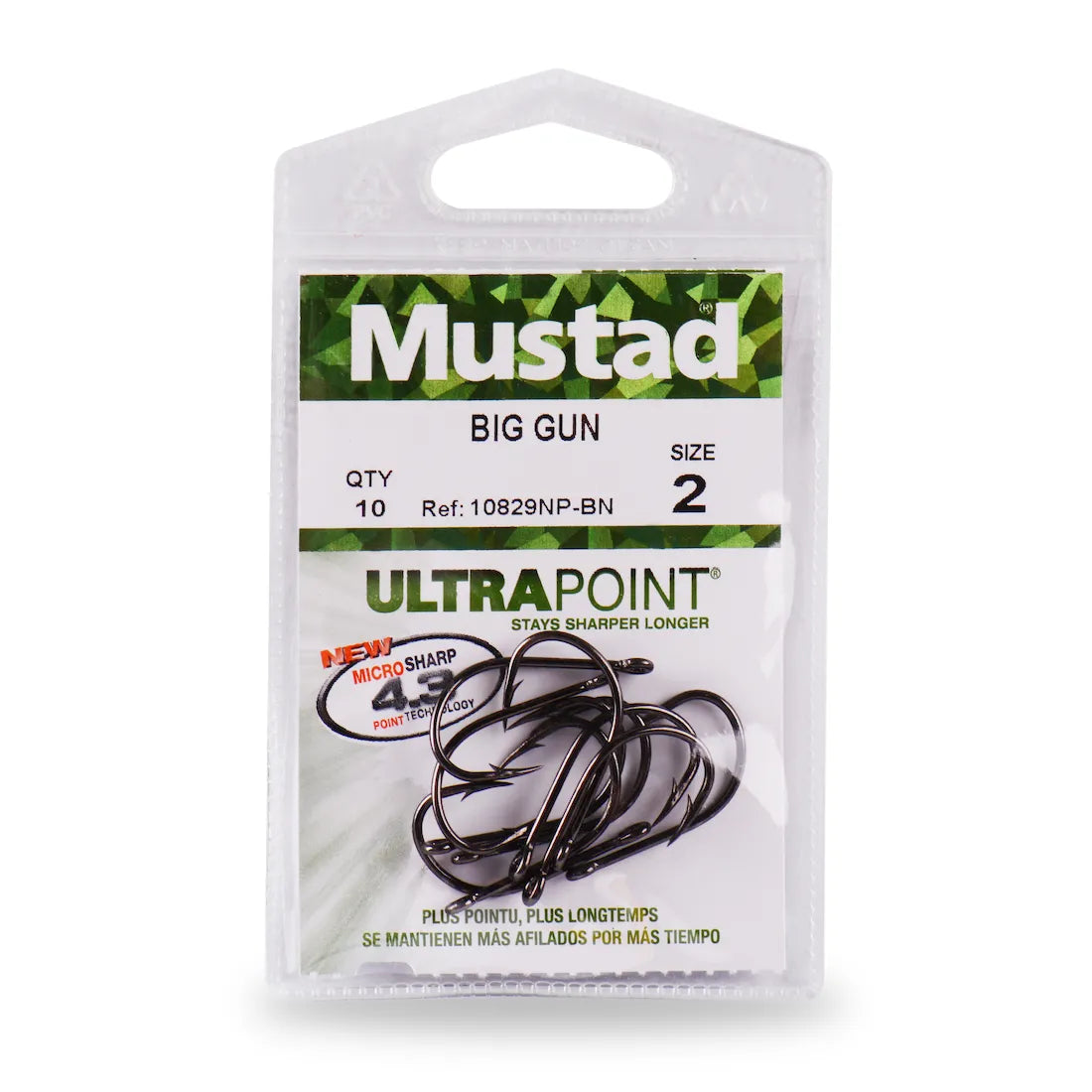 barbless fishing hooks for sale Mustad Big Gun Hooks 10829NP-BN