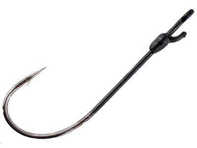 premium hand-tied bass jigs Mustad Grip Pin Edge Hook 5pk.