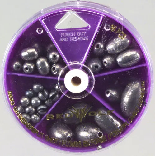 waterproof fishing gear bags Non Lead Egg Sinker Dial Box   24 pcs