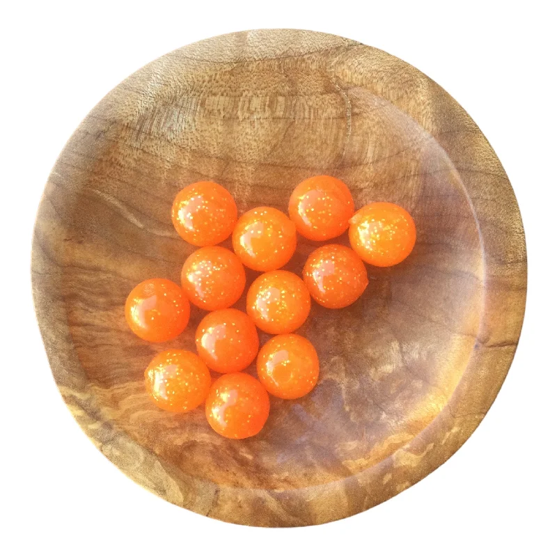 best fluorocarbon-coated monofilament lines Orange Stardust Soft Plastic Bead Eggs