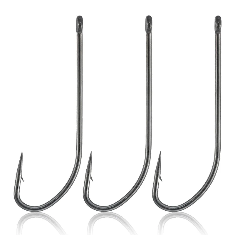 best jerkbaits for winter fishing Dr.Fish 100pcs O'shaughnessy Hooks #10 to 10/0