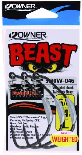 baitcasting rods for saltwater fishing Owner Beast Weighted Jigheads