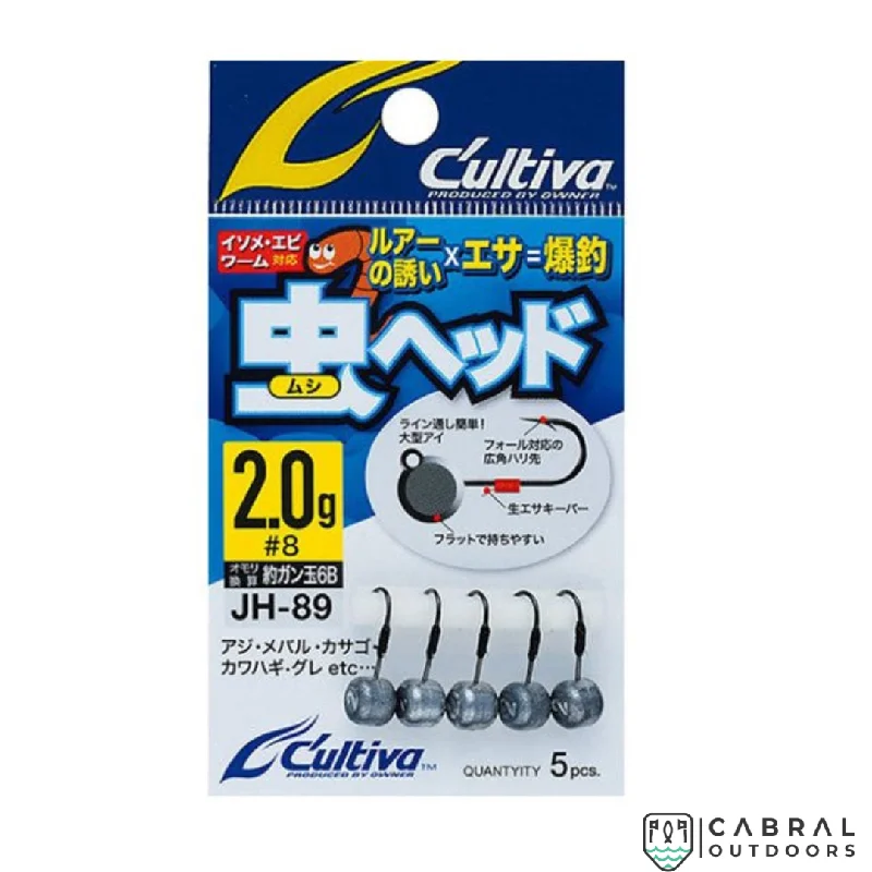 heavy-duty bank fishing rod holders Owner Cultiva JH-89 Mushi Jighead | Weight:2g-6g heavy-duty bank fishing rod holders Owner Cultiva JH-89 Mushi Jighead | Weight:2g-6g
