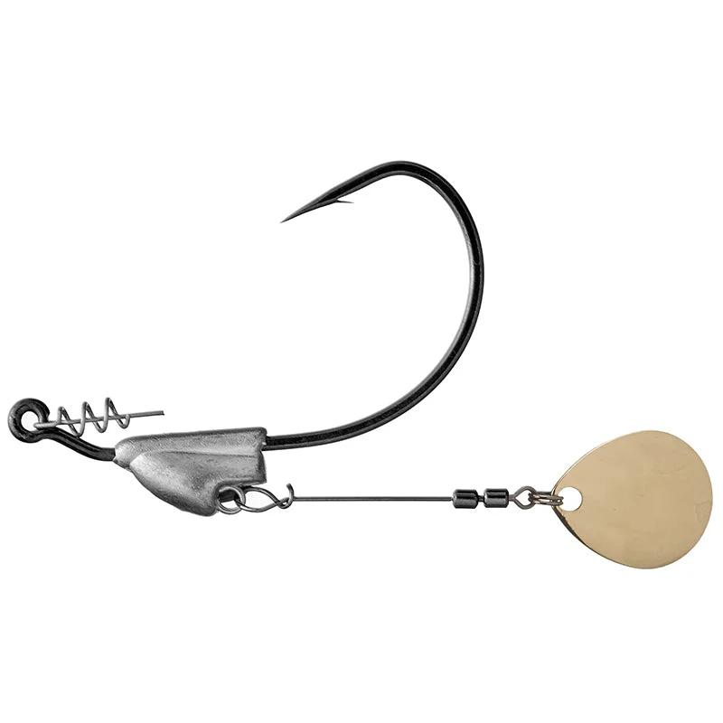 rubber coated landing nets Owner Flashy Swimmer Gold Colorado Blade 2pk