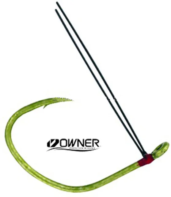 compact fly fishing rod storage Owner Weedless Wacky Hook Camo Green