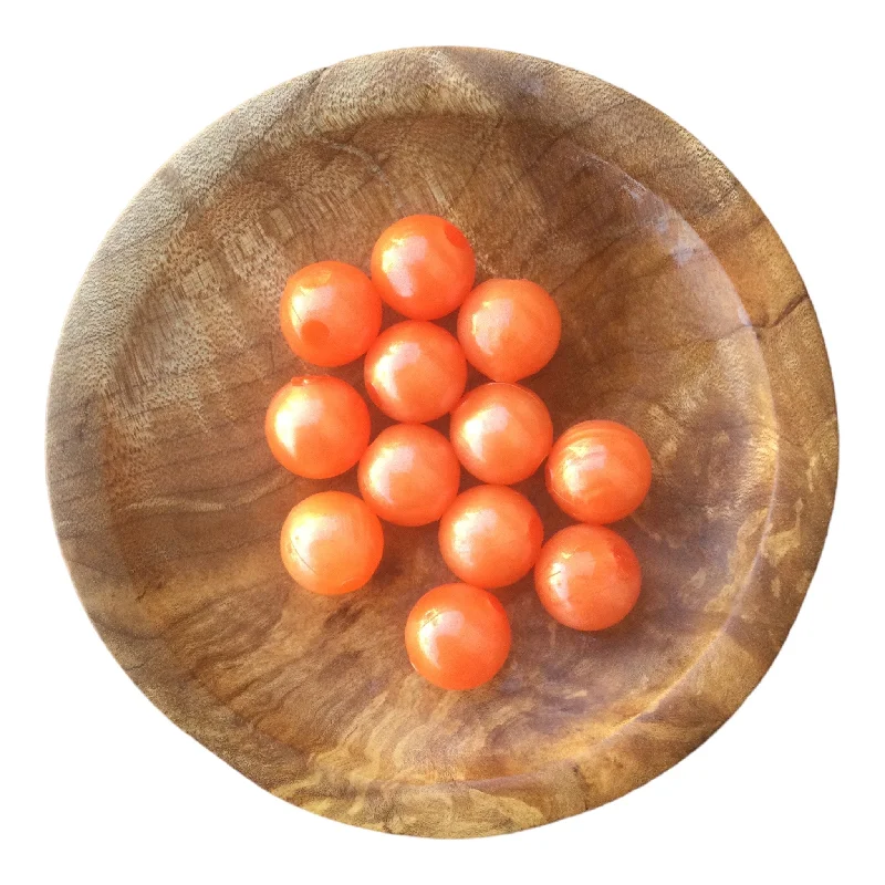 lightweight fly fishing combo sets Pearly Orange Soft Plastic Bead Eggs
