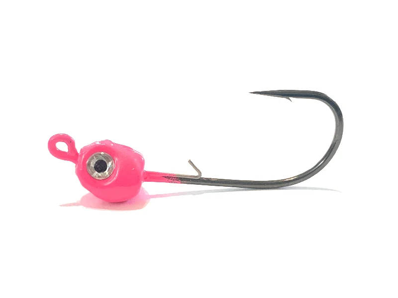 inline spinners for trout fishing Pink J-Slammer Saltwater Jig Heads 3pk