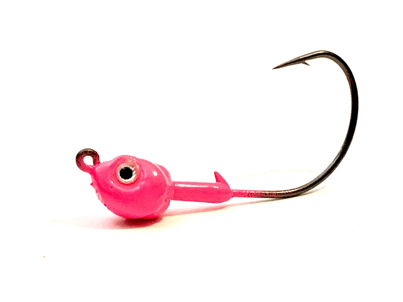 best saltwater jigging rods Pink Kahle Hook Live Bait Jig Heads 3pk