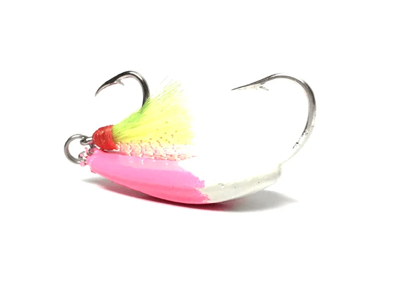 smart sonar fish finder Candy Pink Pompano Jigs with Teasers