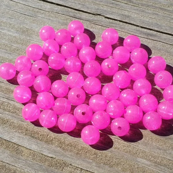 quick-attach fishing rod clips Purple Taco 8mm Pink Glow Beads 50 Pk 252
