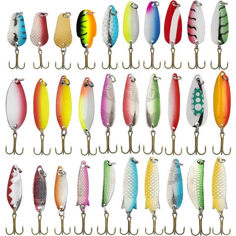ultra-light inline spinners THKFISH 30Pcs Fishing Lures Baits Tackle Fishing Spoon Lure ultra-light inline spinners THKFISH 30Pcs Fishing Lures Baits Tackle Fishing Spoon Lure