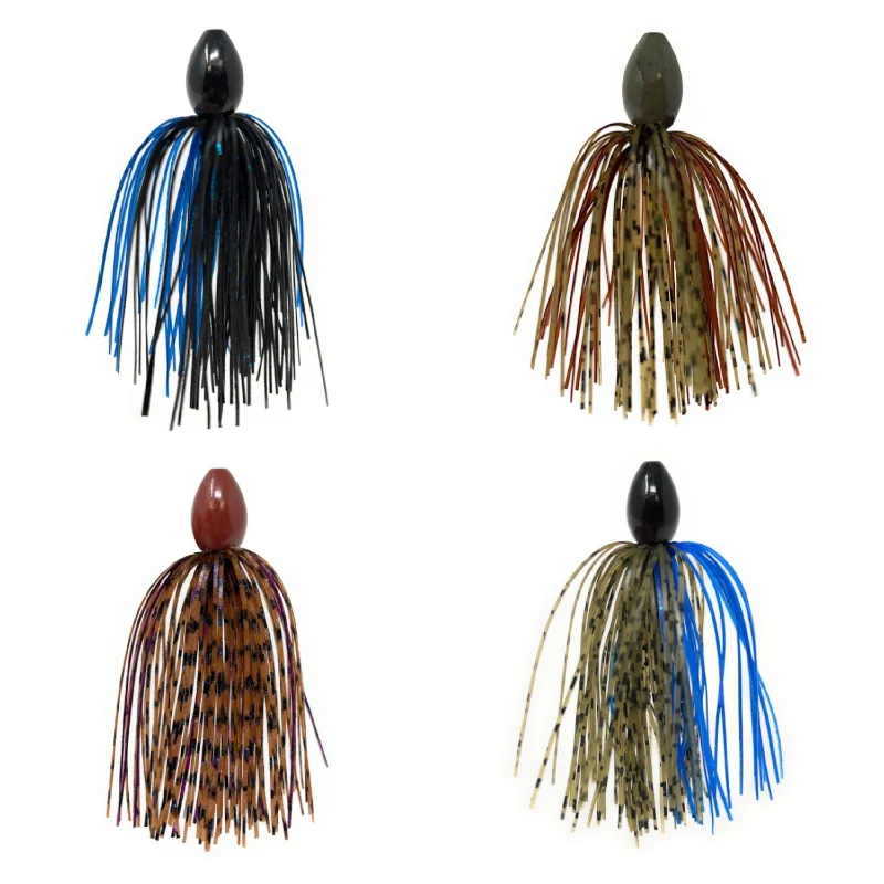 braided fishing line with color change Reaction Tackle Tungsten Punch Rig/Punch Weight with Skirt