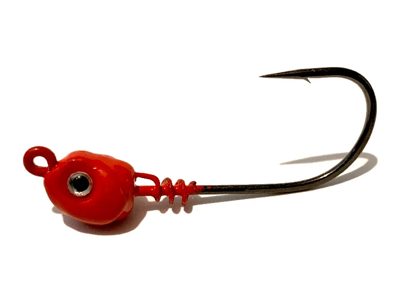 kayak fish finder mounts Red Inshore Slammer Saltwater Jig Heads 3pk