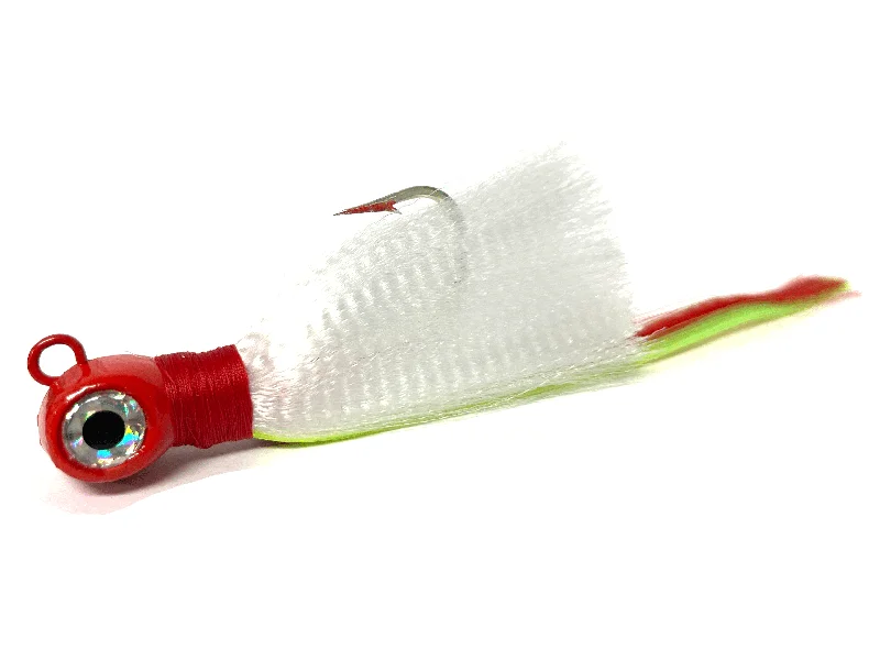 live bait storage containers Red / White Flair Hawk Jig