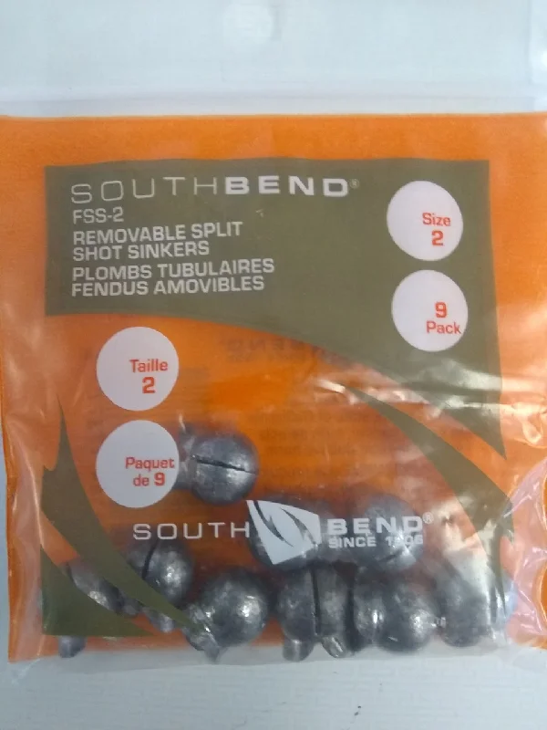 slow pitch jigging rods Removable Split Shot Sinkers