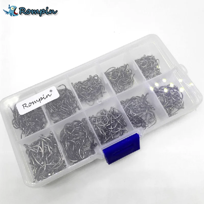 waterproof floating fishing lures Rompin 500Pcs/set mixed different size with Plastic Box packed #3~12 BronzeSea Fishing Hooks with hole Carbon Steel Sharp Hooks waterproof floating fishing lures Rompin 500Pcs/set mixed different size with Plastic Box packed #3~12 BronzeSea Fishing Hooks with hole Carbon Steel Sharp Hooks