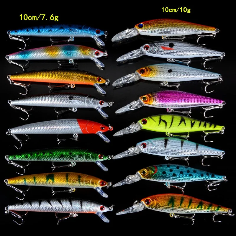 best fishing boat coolers Set Mixed 16pcs/Lot 2 Models Minnows Fishing Lures