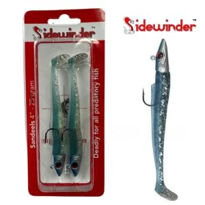 St. Croix fishing rods sale Sidewinder Rattleback Jig Head Sandeels Blue Glitter 4" 25g (2 Pack) St. Croix fishing rods sale Sidewinder Rattleback Jig Head Sandeels Blue Glitter 4" 25g (2 Pack)