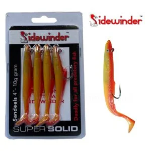 rod and reel combo deals Sidewinder Super Solid Sandeel 4" 10g Rhubarb & Custard Pack Of 4 Fishing Lures rod and reel combo deals Sidewinder Super Solid Sandeel 4" 10g Rhubarb & Custard Pack Of 4 Fishing Lures