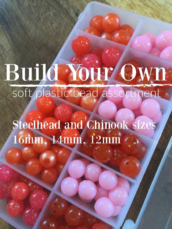 lightweight chest packs for fly fishing BUILD YOUR OWN BOX Soft plastic beads/eggs *Steelhead and Chinook sizes