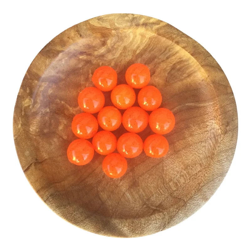 top-rated circle hooks for catfish Speckled Blood Orange Soft Plastic Bead Eggs