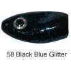 extra-large floating fishing nets Strikezone Peek-A-Boo Grass Punch Weight 1oz Black/Blue