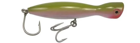 saltwater pier fishing rigs Super Strike Little Neck Popper 1-1/2oz Oliver PP4W- OLV