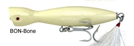 ice fishing reels small size Super Strike Little Neck Popper  2-3/4oz Bone